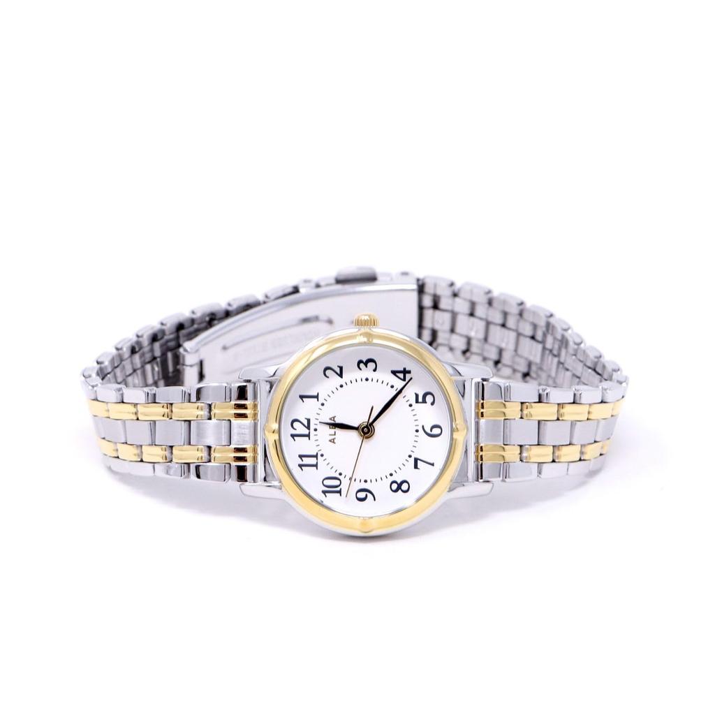 Seiko Watch Alba Watch Ladies Quartz Stainless Steel Reinforced Waterproof for Daily Life Analog SEIKO ALBA Combination (5 ATM) (AEGK425 (Dial