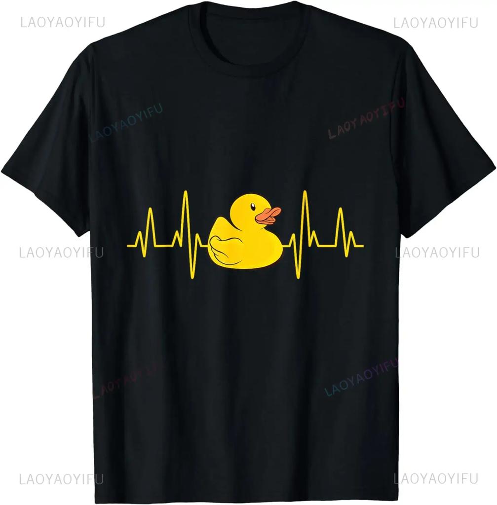 Cute Rubber Duck Lover Bird Quack Duckies Funny Ducky Oneck TShirt T Fashion Men Casual Streetwear Ventilate Tops Shirts