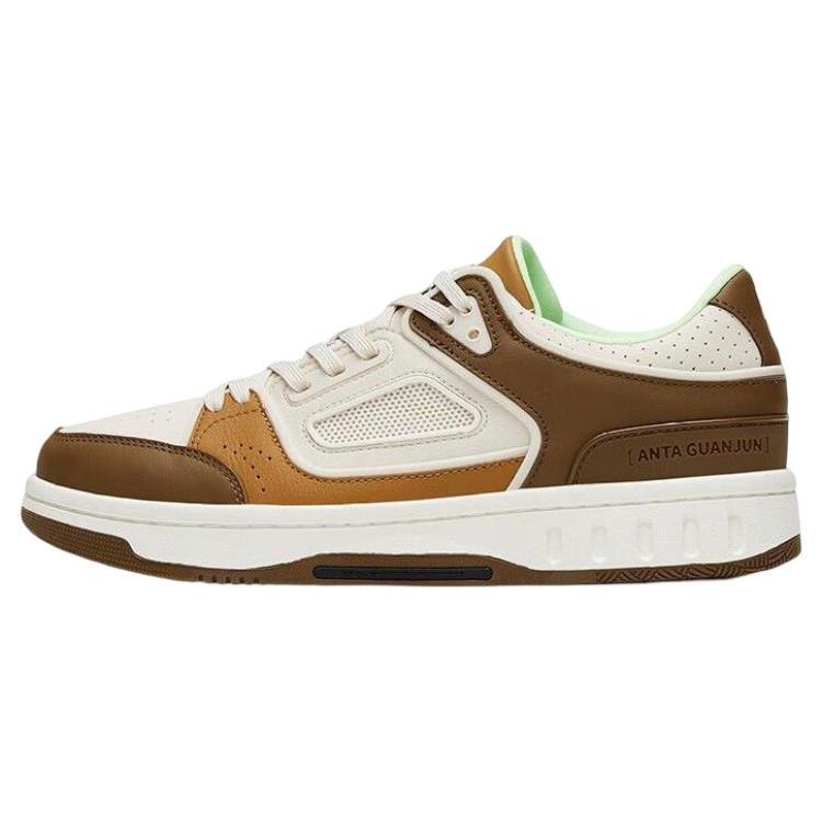

Anta Champion All Weather Series Slip Resistant Cushioning Low top Skateboard Shoes Men s Brown Yellow White 112318011A-3 41