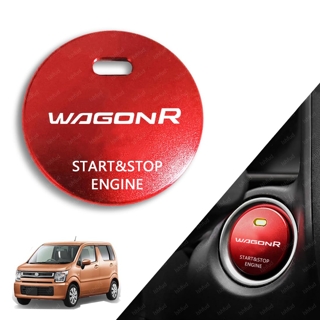 Wagon R Start Button Cover Switch Cover Engine Start Cover Wagon R красный