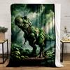 A dinosaur-shaped figure created entirely from overlapping green leaves. for all seasons blanket lunch break throw gift