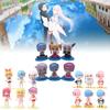 Adorable Q Version Rem And Ram Action Figures From Rezero Unique Anime Collectibles