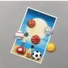 Sports Magnetic Fridge Magnets - Basketball,Soccer, Tennis,, Volleyball - Non-Toxic ABS Resin Magnetic Decorations with Football