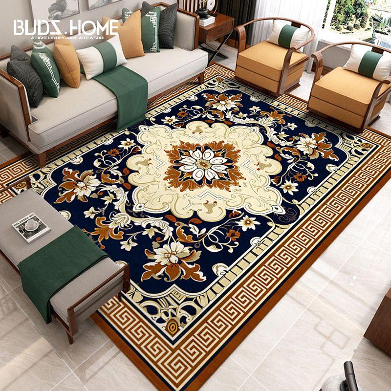 Vintage Living Room Carpet Minimalist Sofa Coffee Table Mat Bedroom Bedside Carpet