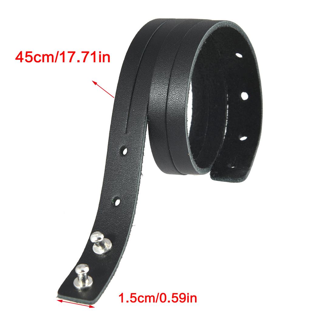 Adjustable Vintage Leather Leather Bracelet for Men and Women With Alloy Clasp Length Portable Jewelry