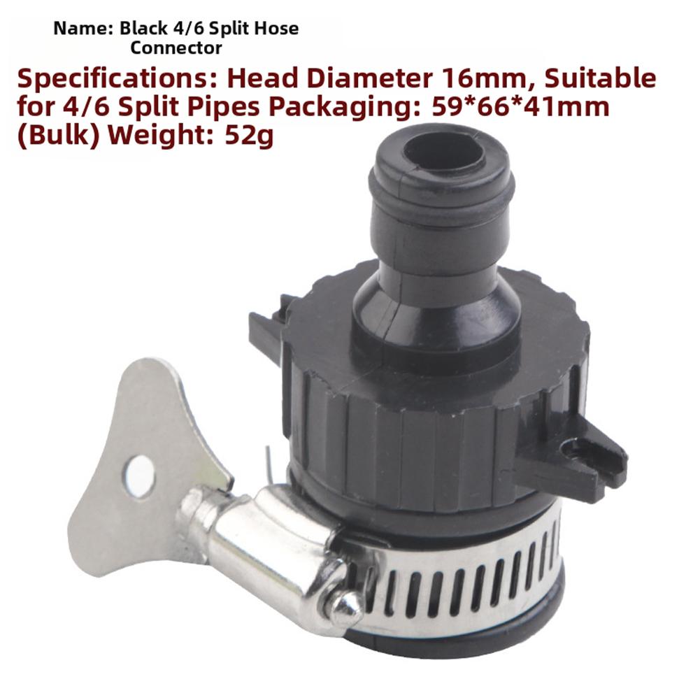 Secure Fit Multipurpose Hose Adapter for Taps Leakproof Quick Connect Seal with Rust Resistant Stainless Steel Clip