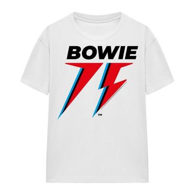 David Bowie Unisex Adult 75 Logo T-Shirt