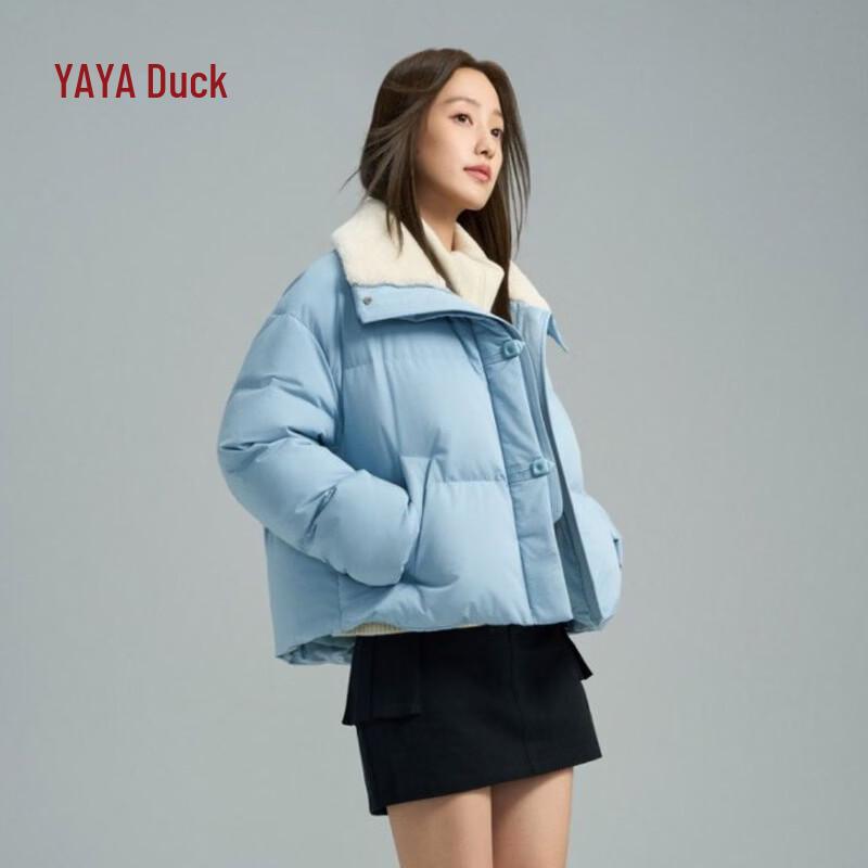 

YAYA Women s Lapel Warm Down Jacket L