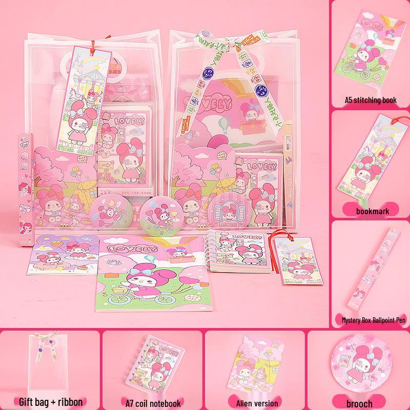 Новый набор школьных принадлежностей My Melody - Милая коллекция канцелярских товаров для призов в классе