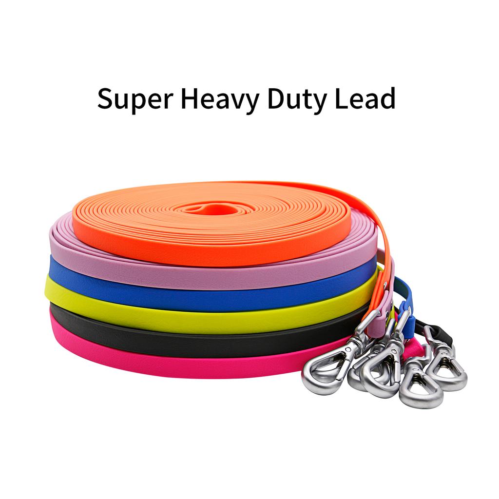 2024 Hot Sales Soft Long 13mm/16mm Plastic/PVC Dog Leash Personalized Customizable Outdoor Training Walking Custom Size Metal