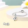 Sports Series Charm Jewelry Football Beads 100% Copper Pendant Fit 3Mmoriginal Bracelets Diy Souvenir Gift