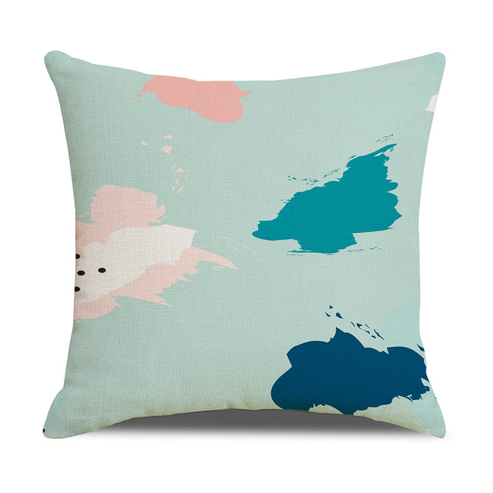 Modern Simple Geometric Abstract Illustration Linen Pillow Cover New Home Sofa Cushion Cover Cushion Cover