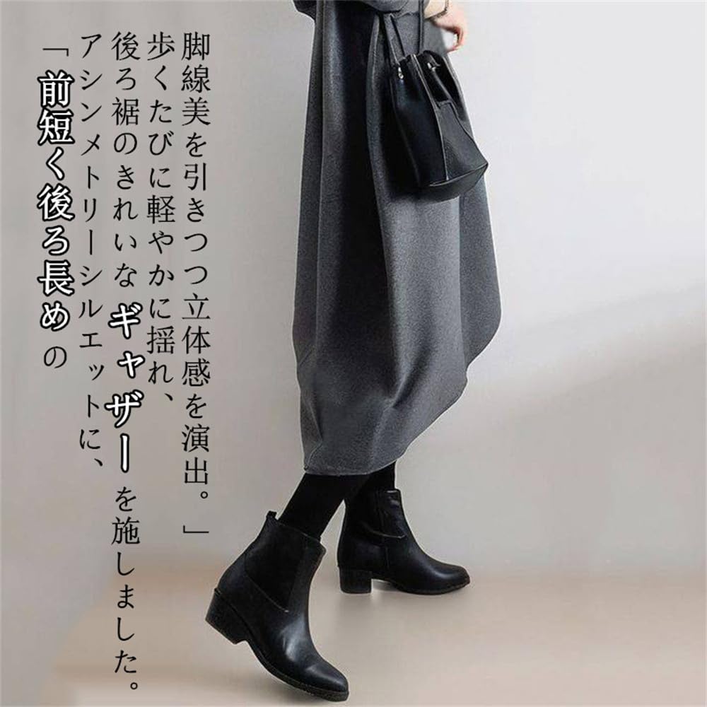 Long Sleeve Dress with Contrast Perfect for and Casual Fall and Relaxed and Stylish [kisetsumate] Women's Patterns, Spring, Resorts, Wear, Winter,