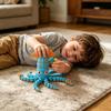 1/2 Stück 3D-gedruckte Tintenfischfigur Bewegliche Gelenke Simulierte Oktopus-Stressabbau Gelenkige Meerestier Fidget-Spielzeug Schreibtischdekoration Ornament