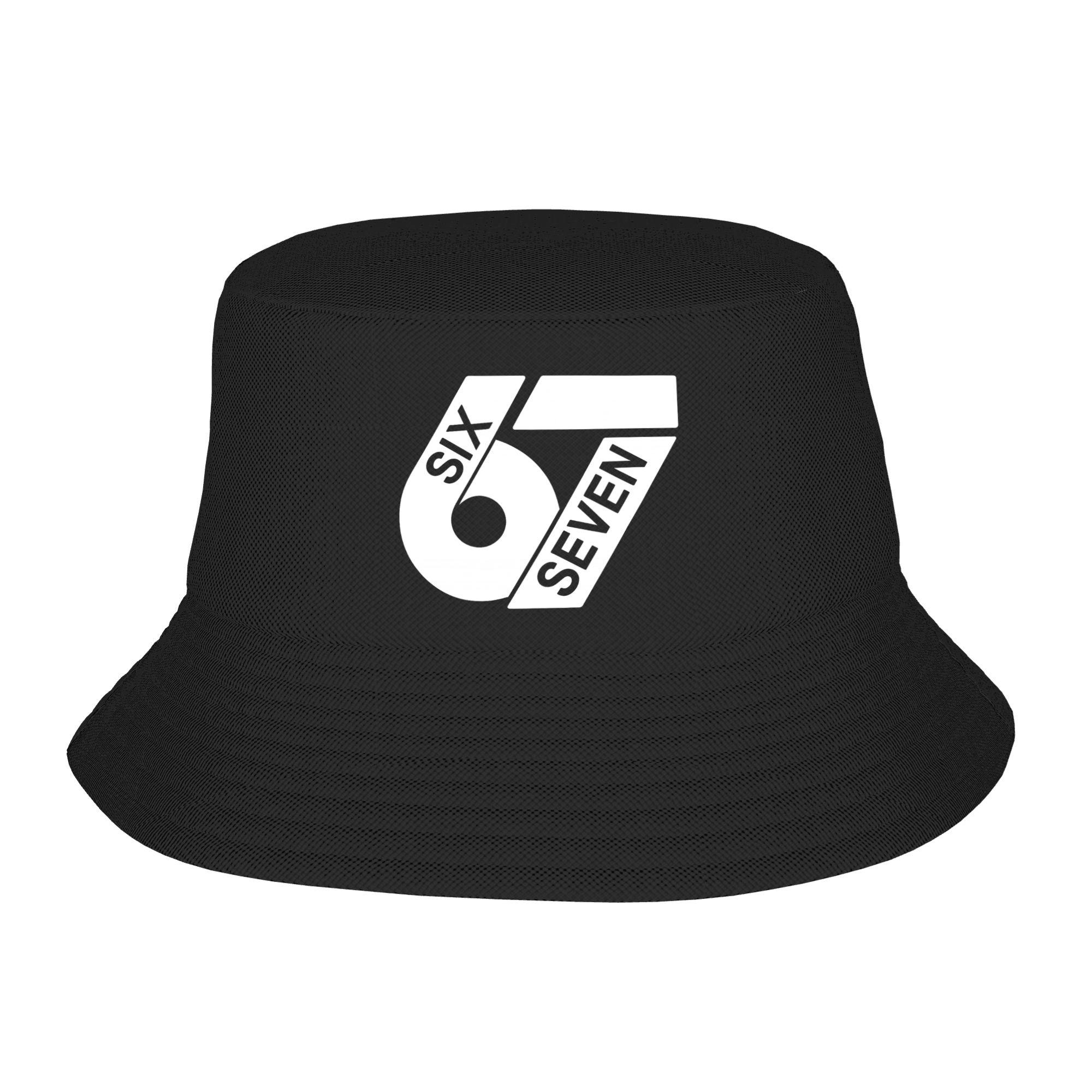 

Custom Six Seven 67 Meme 67 Sixty Seven Logo Bucket Hat for WoUnisex Unisex Print Summer Beach Sun Camping Cap One Size