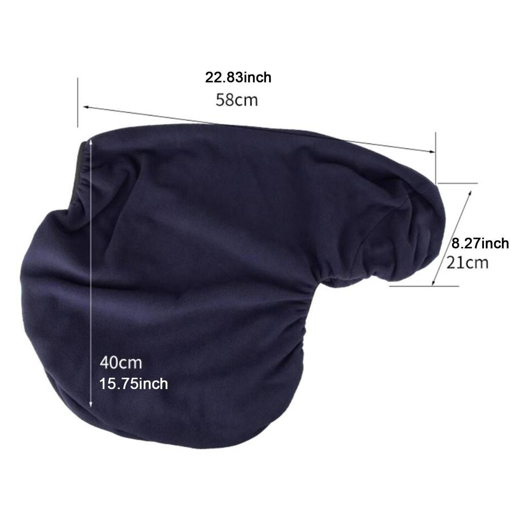 Protection Horse Saddle Cover Lightweight Fleece Sleeve Equestrian Dust Guard for Storage and Transit