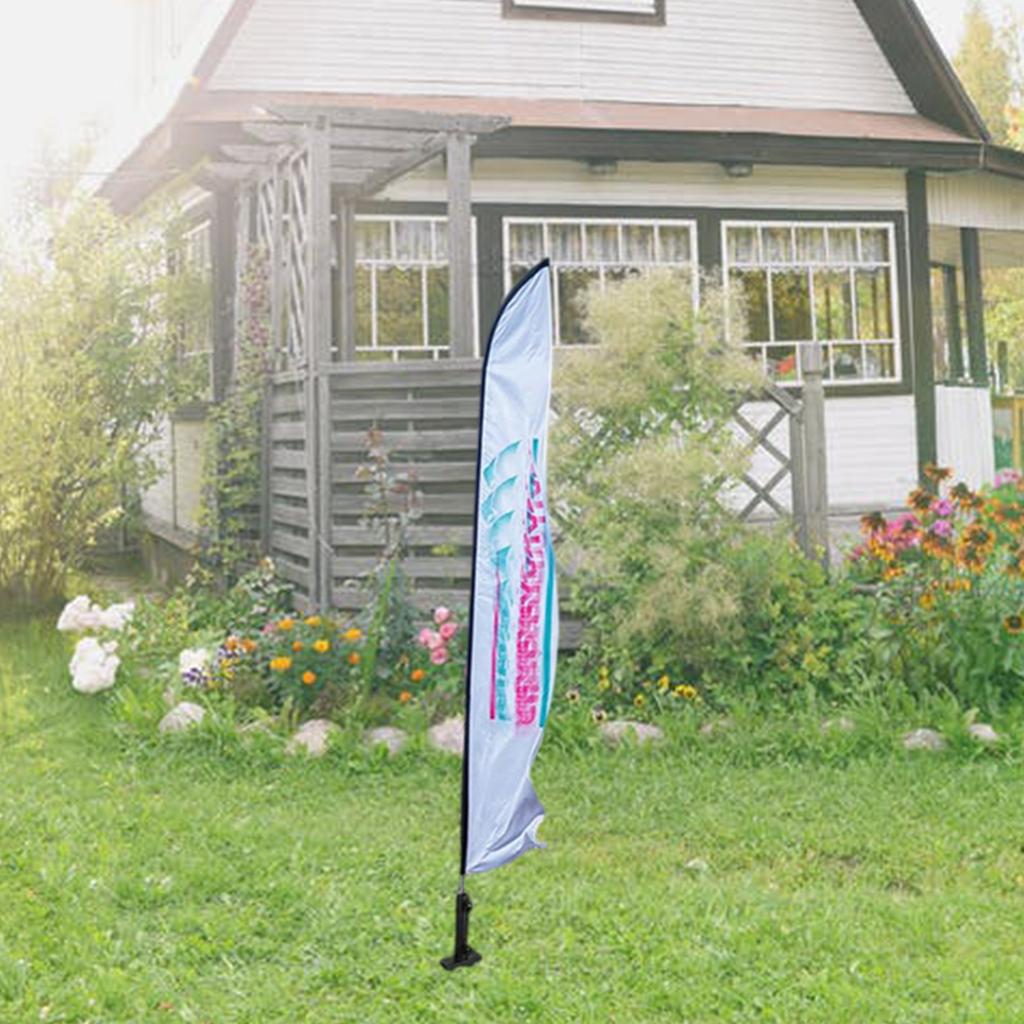 Multifunctional Ground Spikes Flag Poles Holder 0.5 to 1 Inch Diameter Suitable for Home Gardens and Commercial Displays