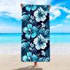 1pc tropical plant flower beach towel, quick drying absorbent swimming towel, suitable for sports, camping, yoga, swimming