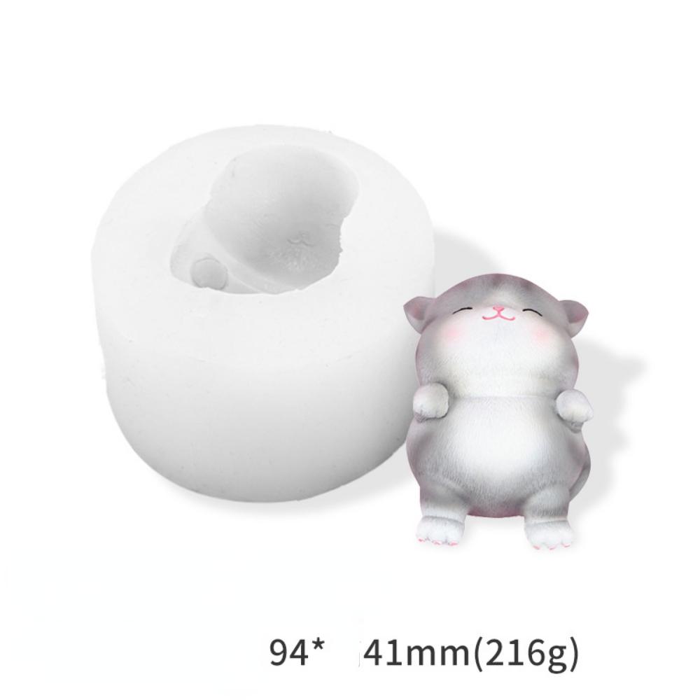 

Креативная мультяшная трехмерная силиконовая форма Meonika Diy, форма для свечей, шлифовальный инструмент для торта с котом