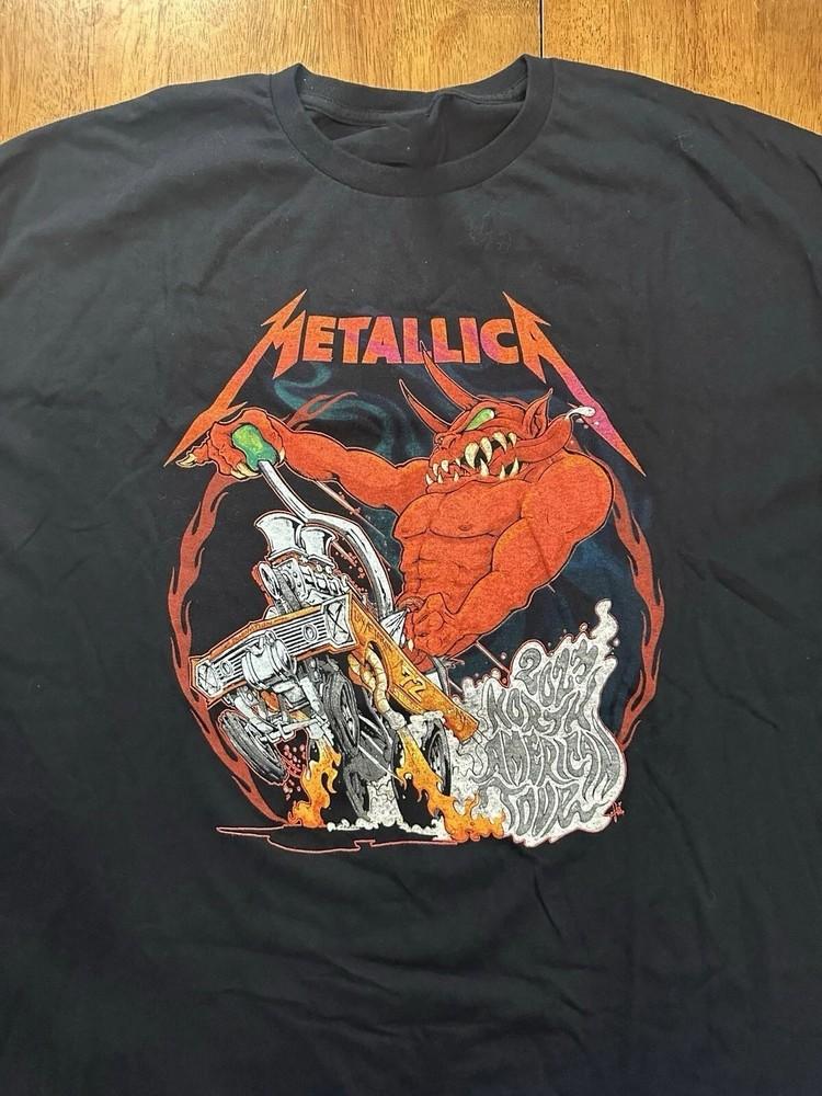 Metallica 2023 Tour Full Speed Or Nothing T-Shirt Rock Band Tee Unisex T-Shirt XXXXL