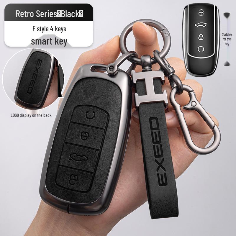 Zinc Alloy Key Protection Shell with Hanging Buckle for Chery Exeed Sterra ET Key Fob