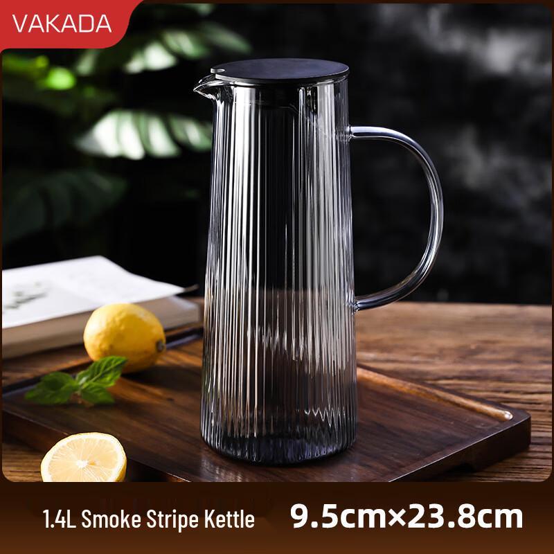 VAKADA Borosilicate Glass Water Pitcher