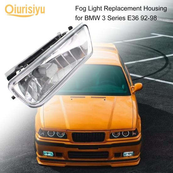 2x Car Front Bumper Fog Lights Glass Clear Lens For BMW 92-98 E36 3 Series 2/4D 2x Car Front Bumper Fog Lights Glass Clear Lens For BMW 92-98 E36 3 Series 2/4D