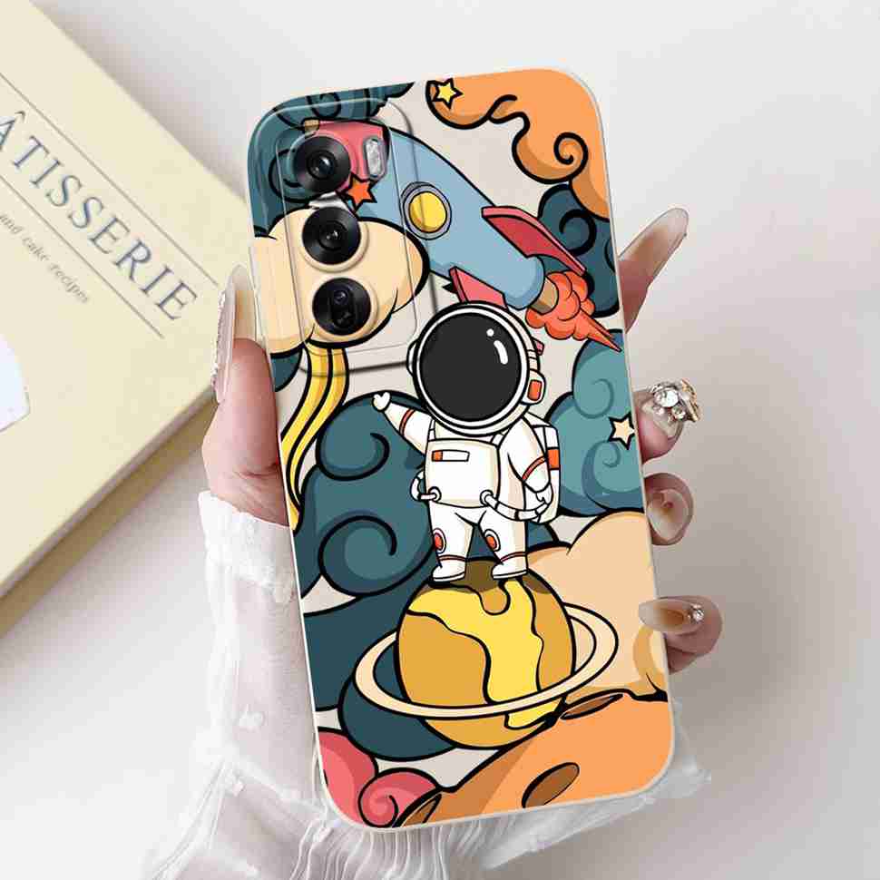 Silicone Case For Oppo Reno12 5G Colorful Small Cat Soft Cover For Oppo Reno 12 F 12F Reno12 FS 5G Protectors Cases Coque