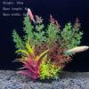 Plantas Artificiais Subaquáticas de Plástico Aquário Tanque de Peixes Aquático Arbusto Falso Grama Aquática Verde Decoração de Simulação de Visualização
