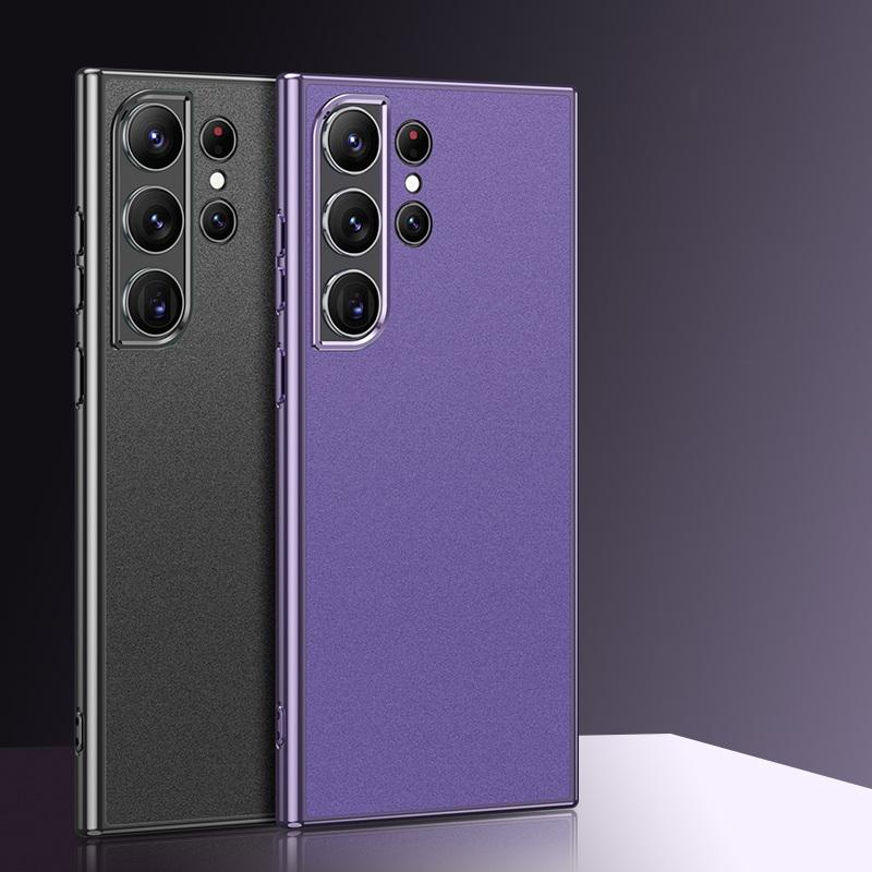 

Матовый защитный чехол для объектива из матового металла для Samsung S23 S22 Ultra + iPhone 14 13 12 Pro Max противоударная задняя крышка