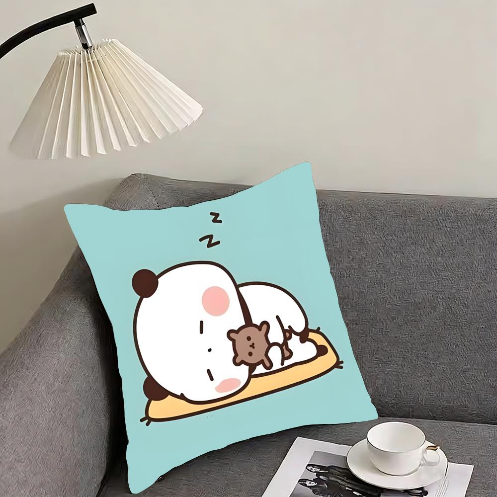 Чехол для подушки P-Panda Bubu And Dudu, двусторонний, плюшевый – Для автомобиля, дивана, спальни, идеально подходит в качестве подарка. 12x12Inch