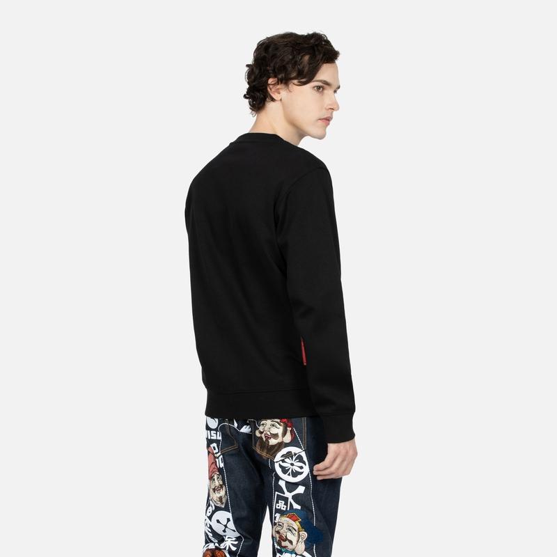 EVISU Sweatshirts Men's Crew Neck Moderate Regular 2EAHTM3SW7065XXCN