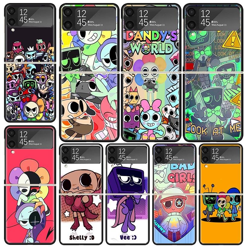 Game Dandys World Cases For Samsung Galaxy Z Flip 4 5 6 7 3 Z Flip7 Flip6 Flip4 Flip5 Flip3 5G Hard Shockproof Fundas Cover