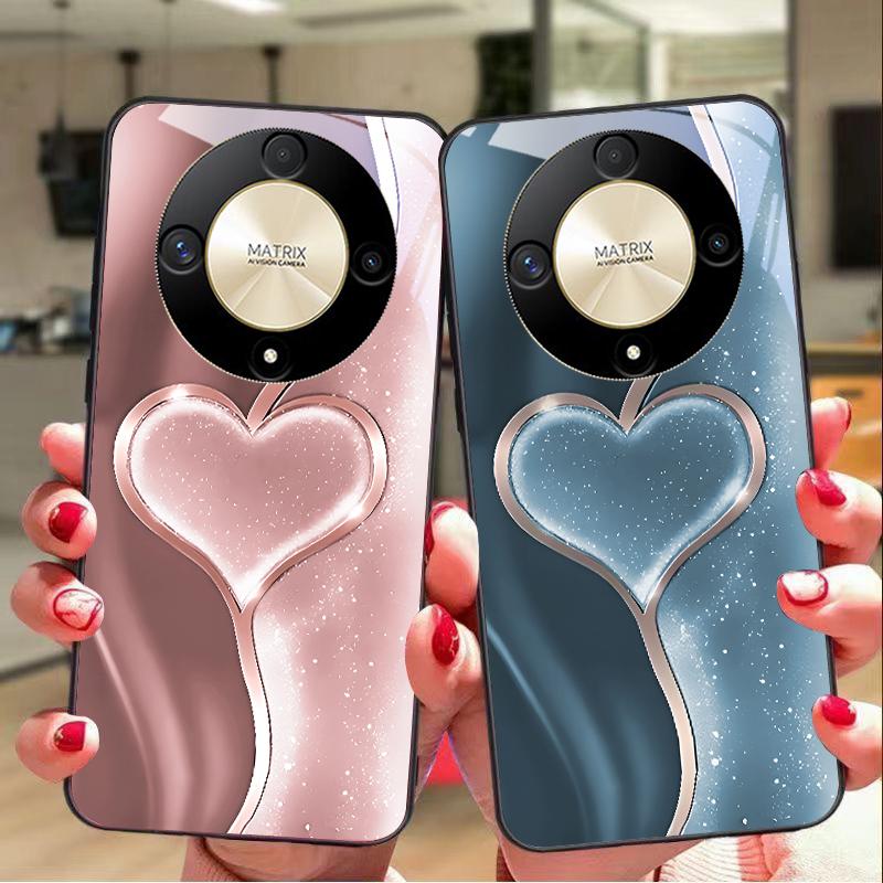 Gradual Love Big For Honor Magic 6 50 70 90 Lite X7b 200 Pro Nova 10 Nova 5T X6 P30 Pura 70 Ultra Tempered Glass Phone Case