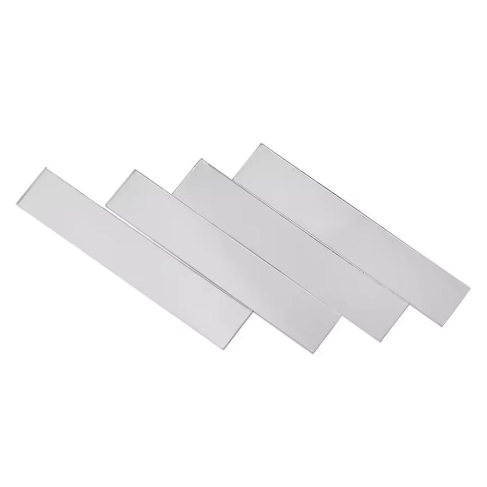 100pcs Pieces of Rectangular Mirror Wall Stickers Self-adhesive Handmade DIY Plastic Material Decorative Mirror Stickers