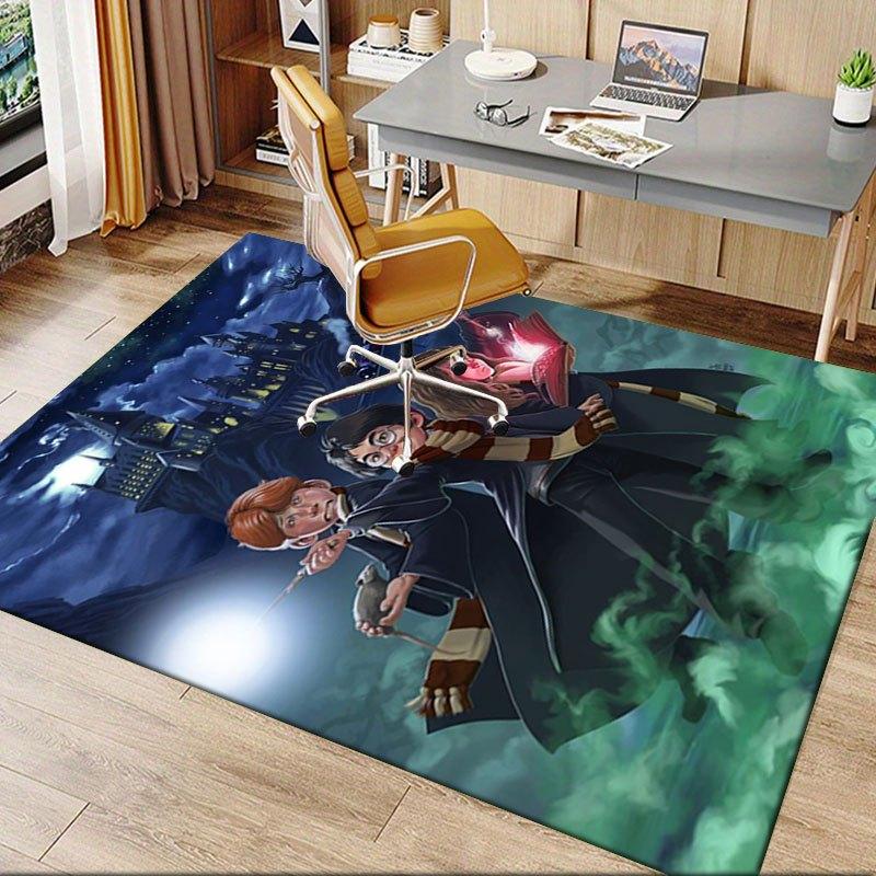 Harry Potter Hogwarts Schule Poster Kunstdruck Büromatte Heimdekoration Büroteppiche LB106