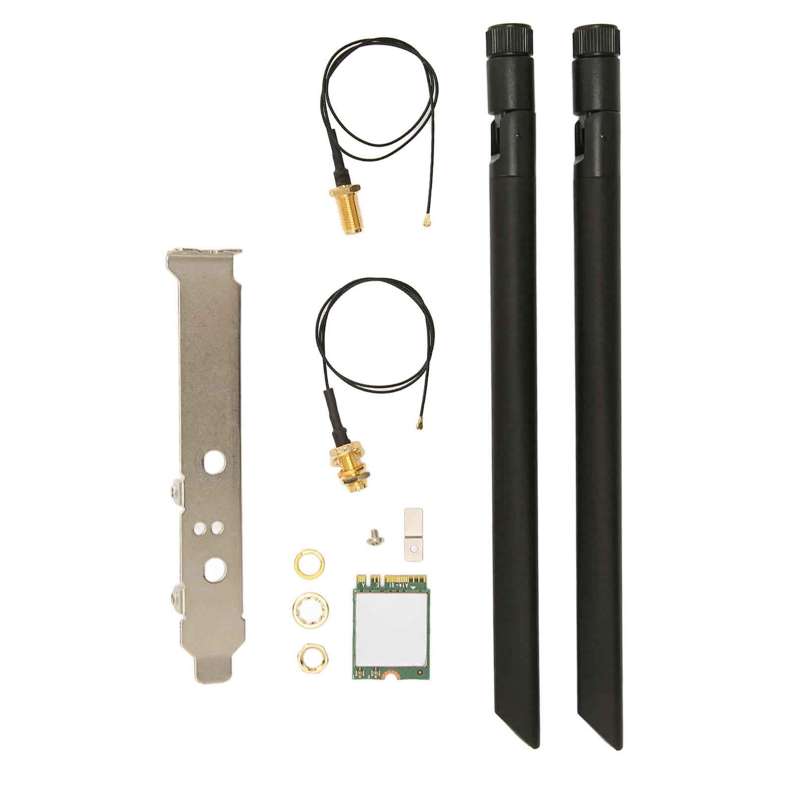 

Wireless Card WIFI6E 5374M Gigabit 5G Dual Band NGFF M2 Interface Network Card with Antenna