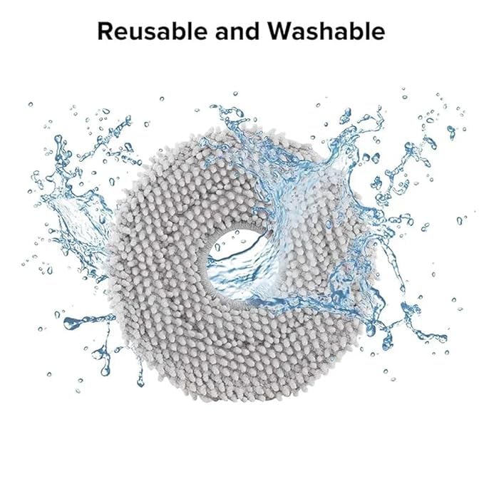 ECOVACS Washable Mop for N30 PRO OMNI Replacement Accessories (4-Pack) Consumables,