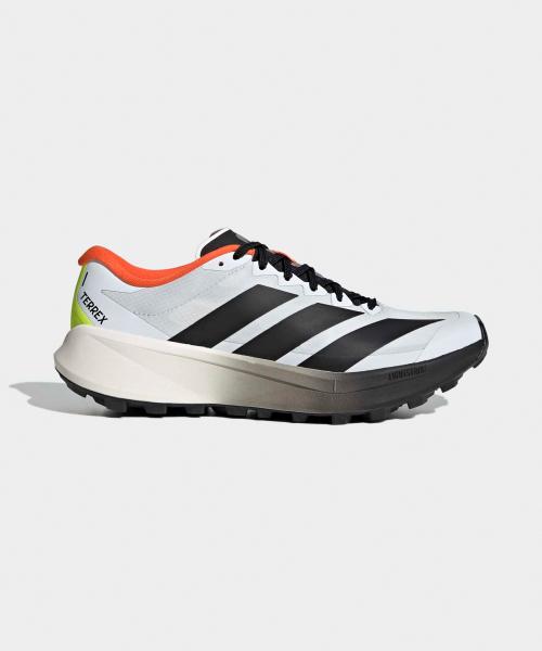 [Adidas] Terrex Agravic 4 M Trail Running Shoes - White:Black:Orange [KJ8872] 265