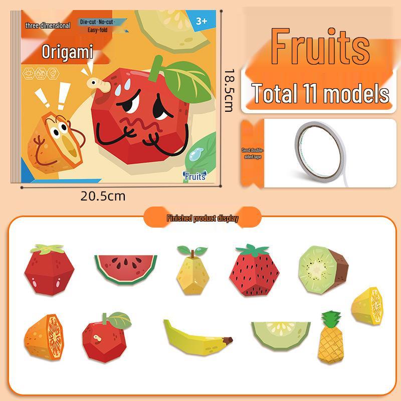 Children s 3D Origami Book: Educational DIY Toy for Ages 3-6