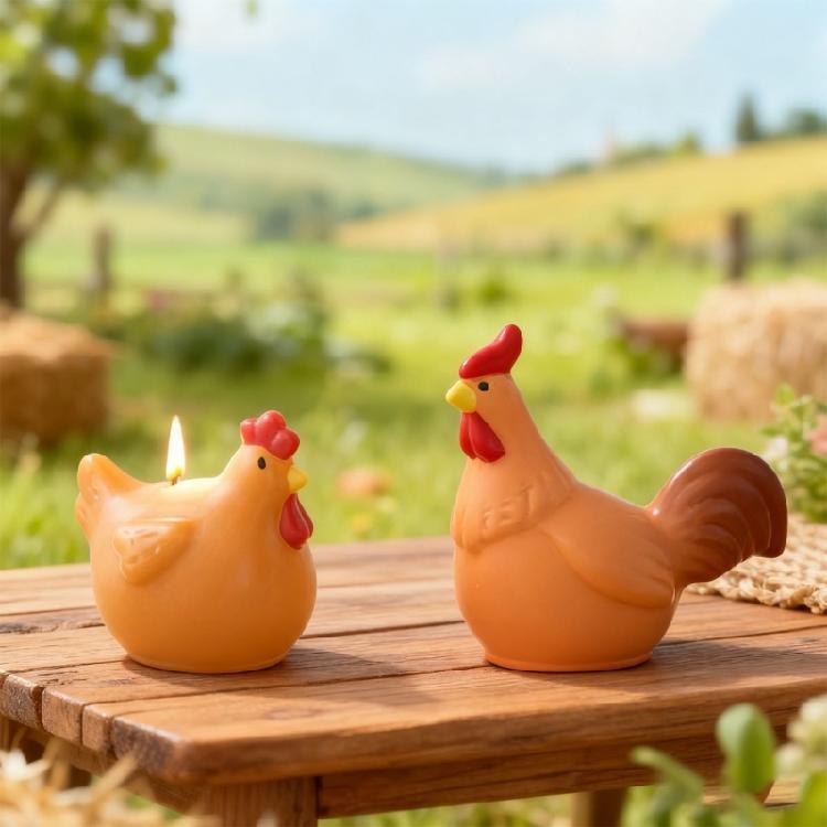 Chicken Shape Silicone Mold Perfect for Candle Making Heat Resistant Texture Home Decoration Creative Project Gift Set