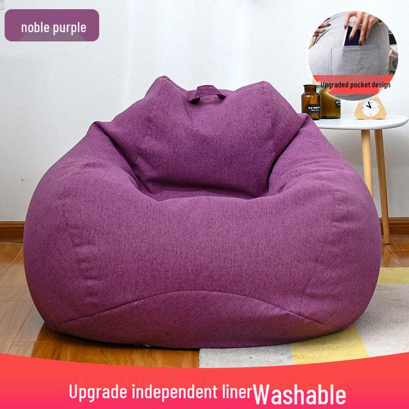 Baumwoll-Leinen abnehmbarer waschbarer Sofasitzsackbezug