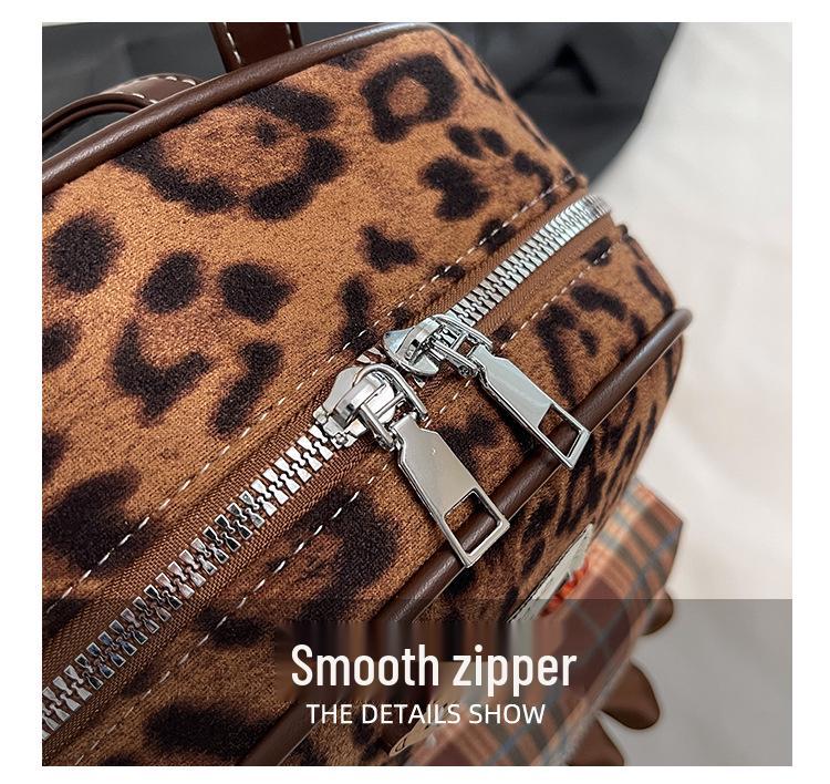 Trendy Leopard Print Women's Mini Backpack - 2025 Autumn/Winter Versatile Fashion Commuter Bag