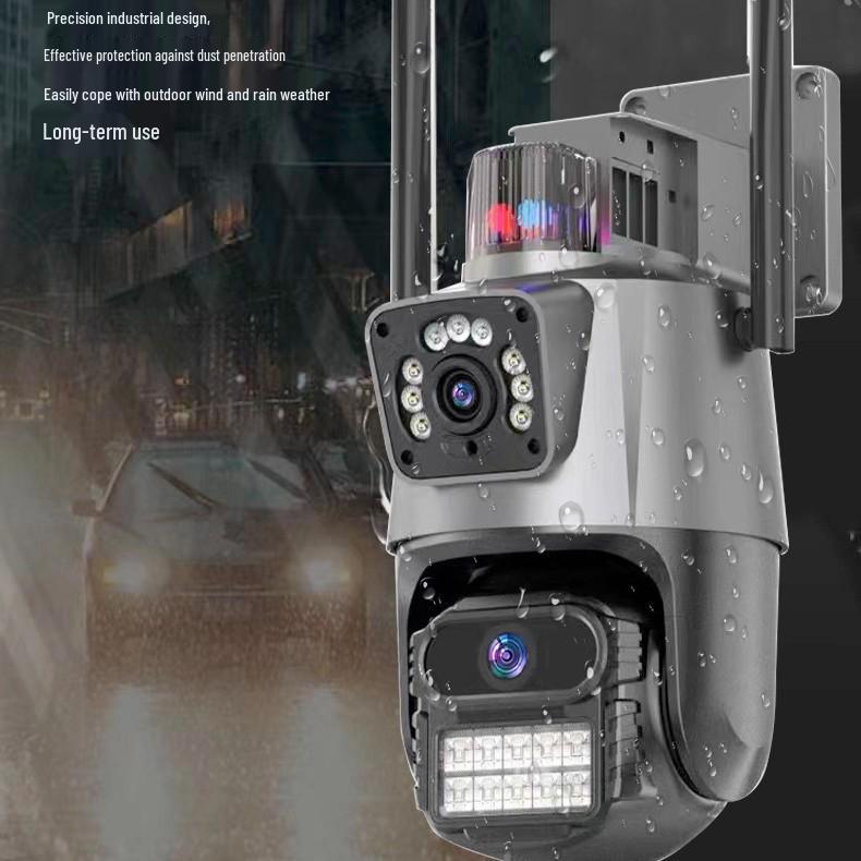 Outdoor Waterproof Solar WiFi Surveillance Camera with Full-Color Night Vision, 4G Remote Access, No Network Needed.