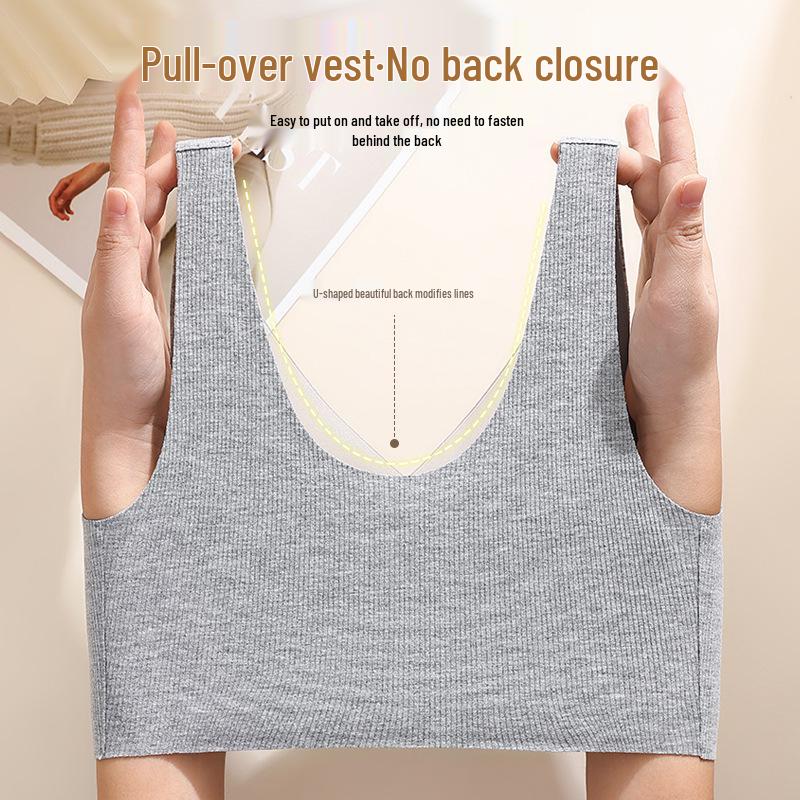 Women's Seamless Push-Up Bra - Anti-Sagging, Brushed Warm, Wirefree, Autumn/Winter, Fixed Cup