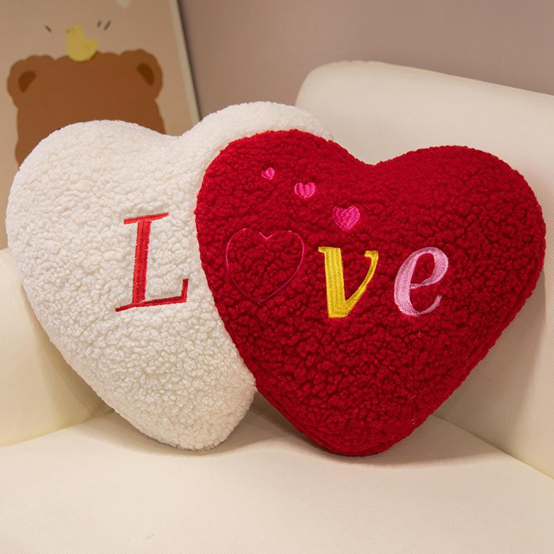 Heart-Shaped Bridal Lumbar Cushion - Valentine's Gift