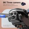 V888 Drone: 8K HD Aerial Photography with 3 Cameras, Long Battery Life, and Brushless Motor Remote Control.