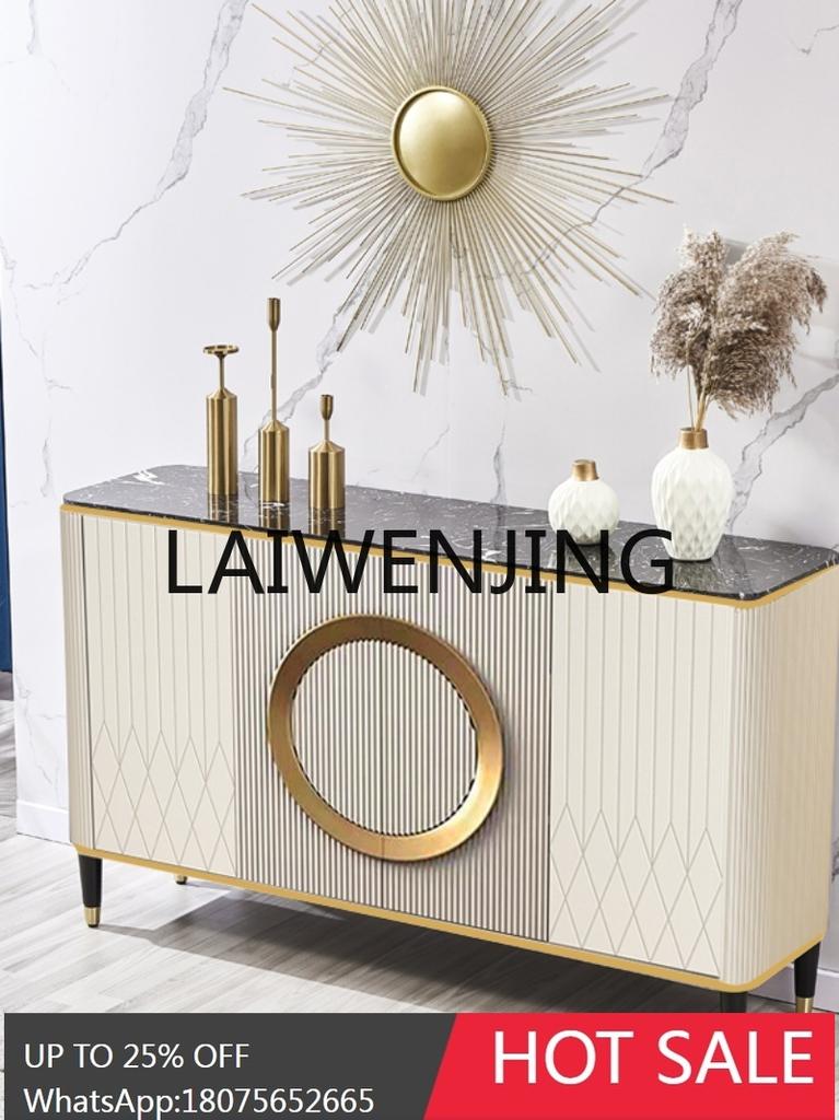 RWJ Simple Entry Door Living Room Wall Marble Storage Sideboard Cabinet Entrance Cabinet