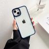 Transparente Harte Acryl Handyhülle Für iPhone 14 15 Pro Max Stoßfeste Hülle Funda iPhone 11 12 13 Pro Silikonrahmen Rückseite