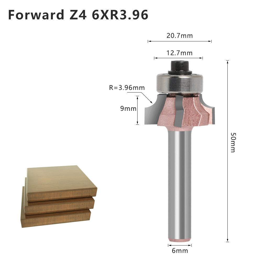 Four-Blade Rounded Corner Knife, Edge Banding Knife, Forward Rotation And Reverse Rotation, Double R Line Knife, Woodworking Decoration Cabinet Door